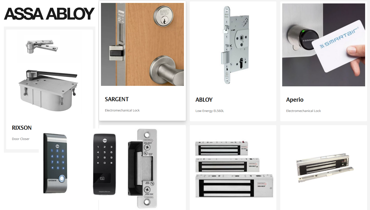 آسا اَبلوی (رتبه 3 از Security 50)  ASSA ABLOY (ELECTROMECHANICAL AND ELECTRONIC LOCKS)