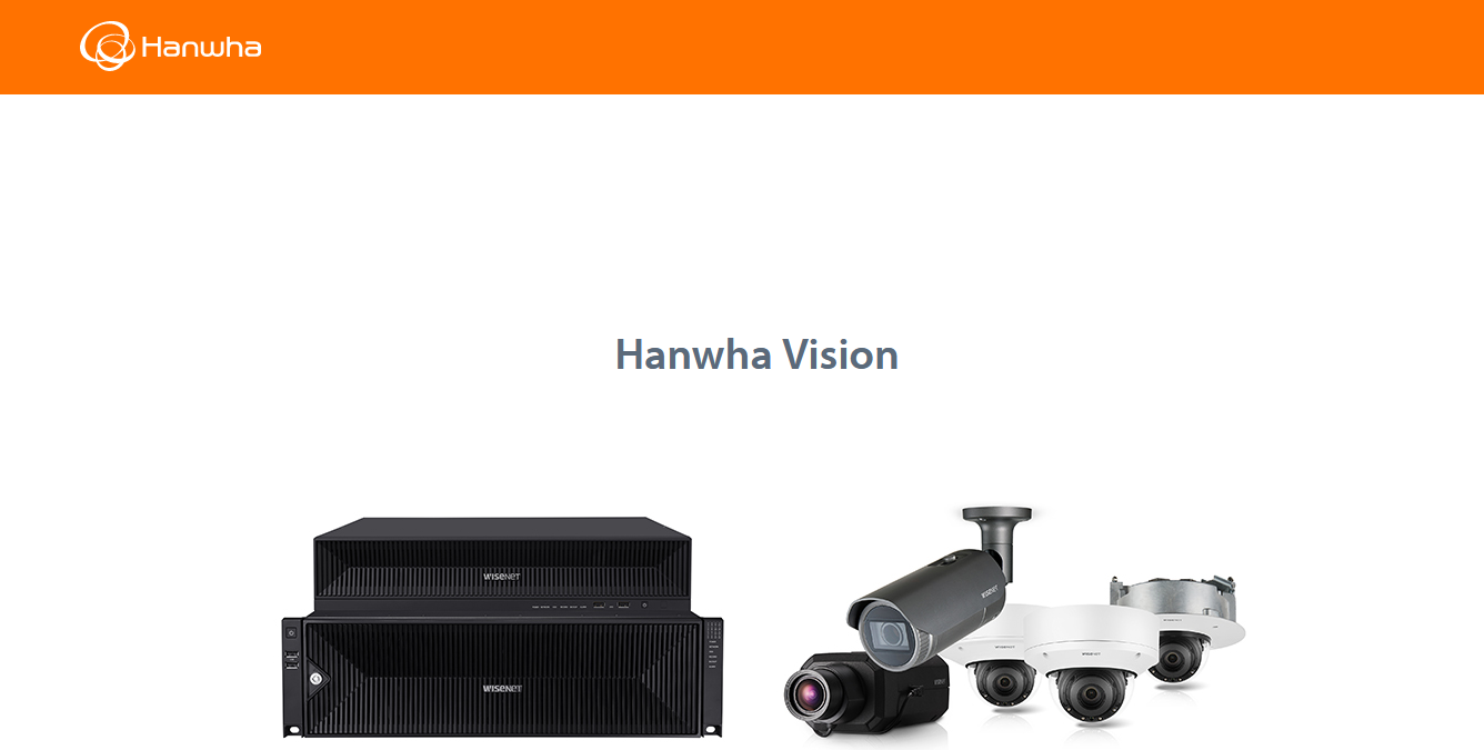 هانوهاویژن (رتبه 8 از Security 50) HANWHA VISION (formerly Hanwha Techwin)